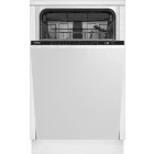 Masina de spalat vase incorporabila Beko BDIS35030, Slim, 10 seturi, 6 programe, Clasa D, ProSmart Inverter, WaterSafe+, 45 cm