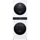 Masina de spalat rufe cu uscator LG WashTower WT1210WWF, Spalare 12 kg, Uscare 10 kg, 1400 RPM, Clasa A, Dual Inverter Heat Pump, TurboWash360, Auto Sense AI DD, Smart Pairing, Allergy Care, ThinQ, Alb