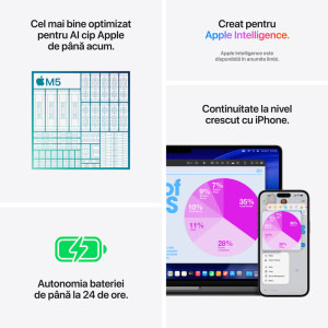 Apple 14.2'' MacBook Pro 14 Liquid Retina XDR, Apple M5 chip (10-core CPU), 24GB, 2TB SSD, Apple M5 10-core GPU, macOS, Space Black, INT keyboard, 2025