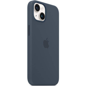 Apple Protectie pentru spate, material silicon, cu MagSafe pentru iPhone 14 Plus, culoarea Storm Blue