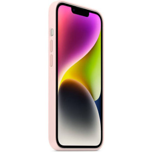 Apple Protectie pentru spate, material silicon, cu MagSafe pentru iPhone 14 Plus, culoarea Chalk Pink