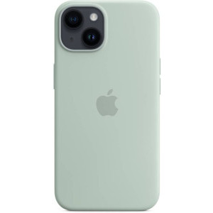 Apple Protectie pentru spate, material silicon, cu MagSafe pentru iPhone 14 Plus, culoarea Succulent
