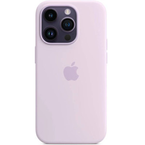 Apple Protectie pentru spate, material silicon, cu MagSafe pentru iPhone 14 Pro, culoare Lilac