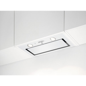 Hota incorporabila Electrolux integrata CFG516R, Putere de absorbtie 700 m3/h, Conectivitate plita, Telecomanda, 1 motor, Control electronic, 54 cm, Alb