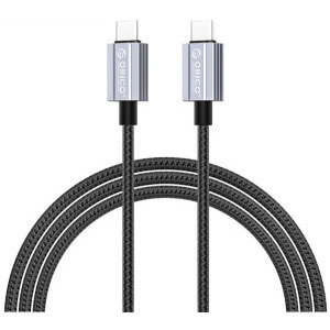 Cablu de date / adaptor Orico GQA100 USB-C Male la USB-C Male, 1.5 m Black, amperaj maxim suportat 5A