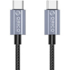 Cablu de date / adaptor Orico GQA60, USB-C Male la USB-C Male, 1.5 m, Black, amperaj maxim suportat 3A