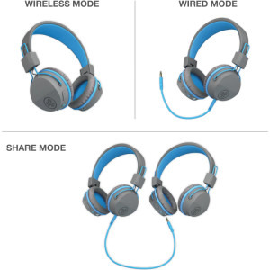 JLab On-Ear, JBuddies Studio Kids Wireless (2020) Graphite-Blue