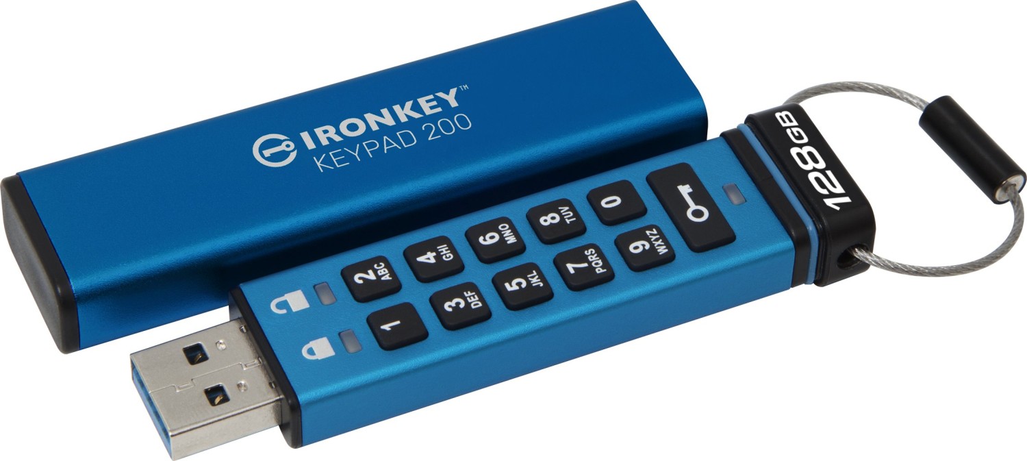 Memorie externa Kingston IronKey Keypad 200 128GB USB 3.0