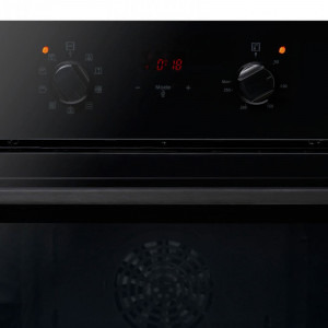 Heinner HBO-V659GCDRC-GBK, Electric, 69 L, 9 functii, Multifunctional, Grill, Ventilatie, Timer, Display, Perete catalitic, Clasa A, Sticla neagra