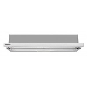 Heinner telescopica HTCH-490IX, Putere de absorbtie 413 m3/h, 1 motor, Iluminare LED, 90 cm, Inox