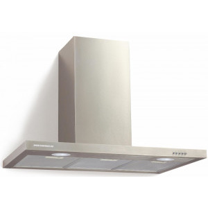 Hota Heinner decorativa HDCH-690TSS, Putere de absorbtie 590 m3/h, 1 motor, Iluminare LED, 3 trepte de viteza, 90 cm, Inox