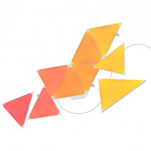 Nanoleaf Starter Kit Shapes Triangles, Wi-Fi, LED, RGB compatibil Apple HomeKit, Google Assistant, 9 panouri