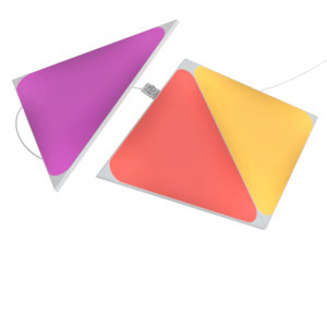 Nanoleaf Panouri extindere Shapes Triangles, Wi-Fi, LED, RGB compatibil Apple HomeKit, Google Assistant, 3 panouri