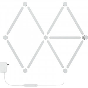 Nanoleaf Starter Kit Lines, Wi-Fi, LED, RGB compatibil Apple HomeKit, Google Assistant, 9 bucati