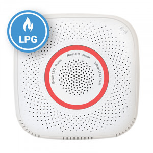 Senzor smart Shelly Senzor detector de gaz petrolier lichefiat, Wireless, Alarma 70 dB, Notificari aplicatie