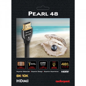 Audioquest Pearl 48, HDMI Male - HDMI Male, v2.1, 3m, negru-gri