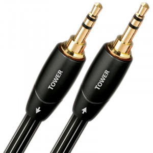Audioquest Tower, Jack 3.5 mm Male - Jack 3.5 mm Male, 1m, negru-alb