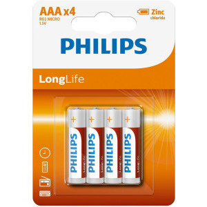 Philips LongLife 4x AAA R03 blister