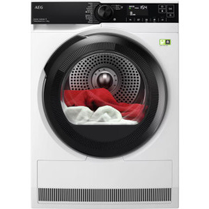 Uscator de rufe AEG TR8384CE, Pompa de caldura, 8 kg, Clasa B, Inverter, AbsoluteCare, MixDry, PreciseDry, SensiDry, My AEG Care, Iluminare interioara, Alb