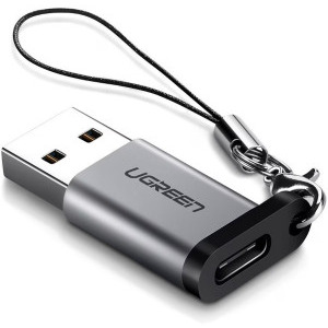 Adaptor Ugreen 1x USB tip A Male - 1x USB-C Female, Argintiu