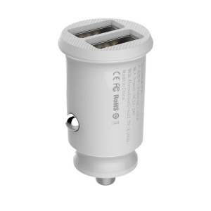 Baseus Grain, 2x USB, 3.1A, White