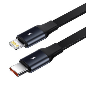 Baseus Enjoyment, 30W, 1x USB-C, 1x Lightning, Black