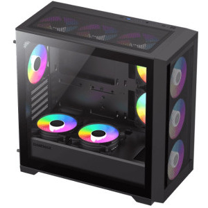Gaming ZMEU Epic Extreme, AMD Ryzen 5 5600 3.5GHz, 32GB DDR4, 1TB SSD, RTX 4060 8GB GDDR6, Iluminare RGB