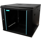 Spacer SPCW-9U-600-BK-03 9U, Wall mount, 600 x 600 mm, Glass door, Negru