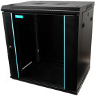 Spacer SPCW-12U-450-BK-03 12U, Wall mount, 600 x 450 mm, Glass door, Negru