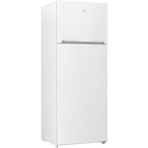 Beko RDSE465K40WN, 437 L, Clasa E, Cooling Fan, Safety Glass, 185 cm, Alb