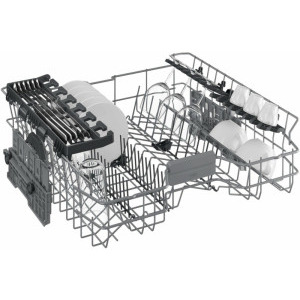 Beko BDSN26430X, 14 seturi, 6 programe, Clasa D, AutoDoor Opening, SteamGloss, TrayWash, Extra Drying, Flexible HalfLoad, 60 cm