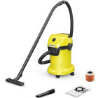 Aspirator Karcher WD 3 V-19/4/20, cu sac, 1000W, 19L, Galben/Negru