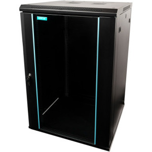 Spacer SPCN-18U-800-BK-03 18U, Stand alone, 600 x 800 mm, Glass door, Negru
