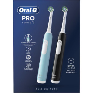 Oral-B Set 2x Periute de dinti electrice Pro 1 Negru & Albastru