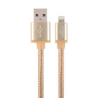 Cablu de date / adaptor Gembird USB-A Male la Lightning Male, 1.8 m, Gold