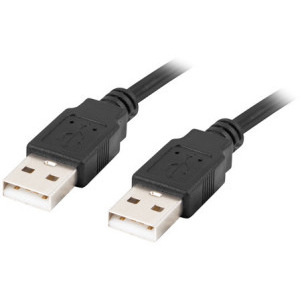 Cablu periferice Lanberg USB tip A 2.0 Male la USB tip A 2.0 Male, 1.8 m, Negru