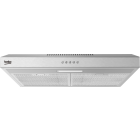 Hota Beko traditionala HNS61222NAX, Capacitate de absorbtie 201 m3/h, 3 trepte de putere, 60 cm, Clasa C, Argintiu