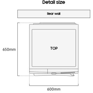 Samsung DV90DB8845GHU4 Bespoke AI, Pompa de caldura, 9 kg, Clasa A, Digital Inverter, Hygiene Care, OptimalDry, AI Dry+, QuickDrive, AI Energy Mode, SmartThings, Iluminare interioara, Alb