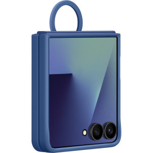 Samsung Husa de protectie Silicon Case cu inel, pentru Galaxy Z Flip 7, Albastru
