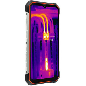 Blackview BL8800 Pro, 5G, Camera termica FLIR Lepton, Ecran FHD+ 120Hz, 8GB RAM, 128GB flash, Dual SIM, Baterie 8380 mAh, Orange, Military Grade Rugged Phone