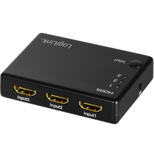 Logilink HD0042 Switch 3x HDMI Female, Negru