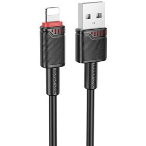 Borofone BX110, USB Male la Lightning Male, 1 m, Black
