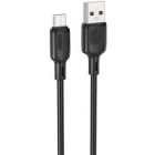 Cablu de date / adaptor Borofone BX113, USB Male la microUSB Male, 1 m, Black