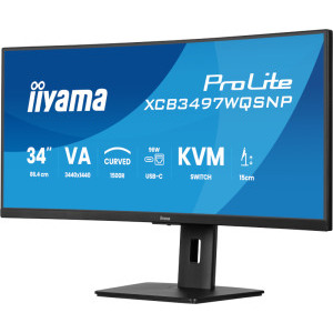 IIyama ProLite XCB3497WQSNP-B1 Curbat 34 inch UWQHD VA 0.4 ms 120 Hz USB-C FreeSync Premium