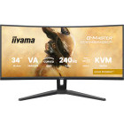 Monitor LED IIyama Gaming Gold Phoenix G-MASTER GCB3486WQSCP-B1 Curbat 34 inch UWQHD VA 0.4 ms 240 Hz HDR FreeSync Premium