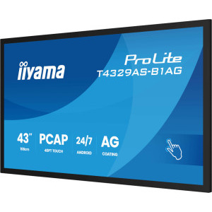 IIyama ProLite T4329AS-B1AG Touchscreen 42.5 inch UHD VA 6.5 ms 60 Hz USB-C