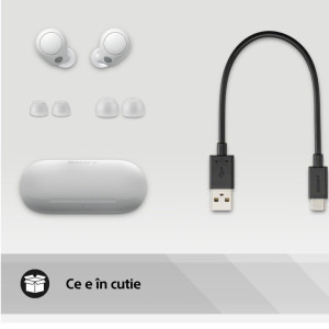Sony In-Ear, WF-C700N Wireless, White