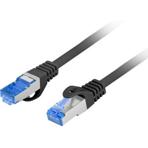 Cablu retea Lanberg CAT6a Patch Cable S/FTP 1 m LZSH Black