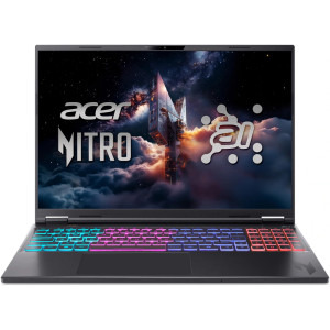 Acer Gaming 16'' Nitro 16S AI AN16S-61, WQXGA IPS 180Hz, Procesor AMD Ryzen™ AI 9 365 (24M Cache, up to 5.0 GHz), 32GB DDR5, 1TB + 1TB SSD, GeForce RTX 5070 8GB, No OS, Obsidian Black