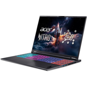 Acer Gaming 16'' Nitro 16S AI AN16S-61, WUXGA IPS 180Hz, Procesor AMD Ryzen™ Al 7 350 (16M Cache, up to 5.0 GHz), 16GB DDR5, 1TB SSD, GeForce RTX 5060 8GB, No OS, Obsidian Black